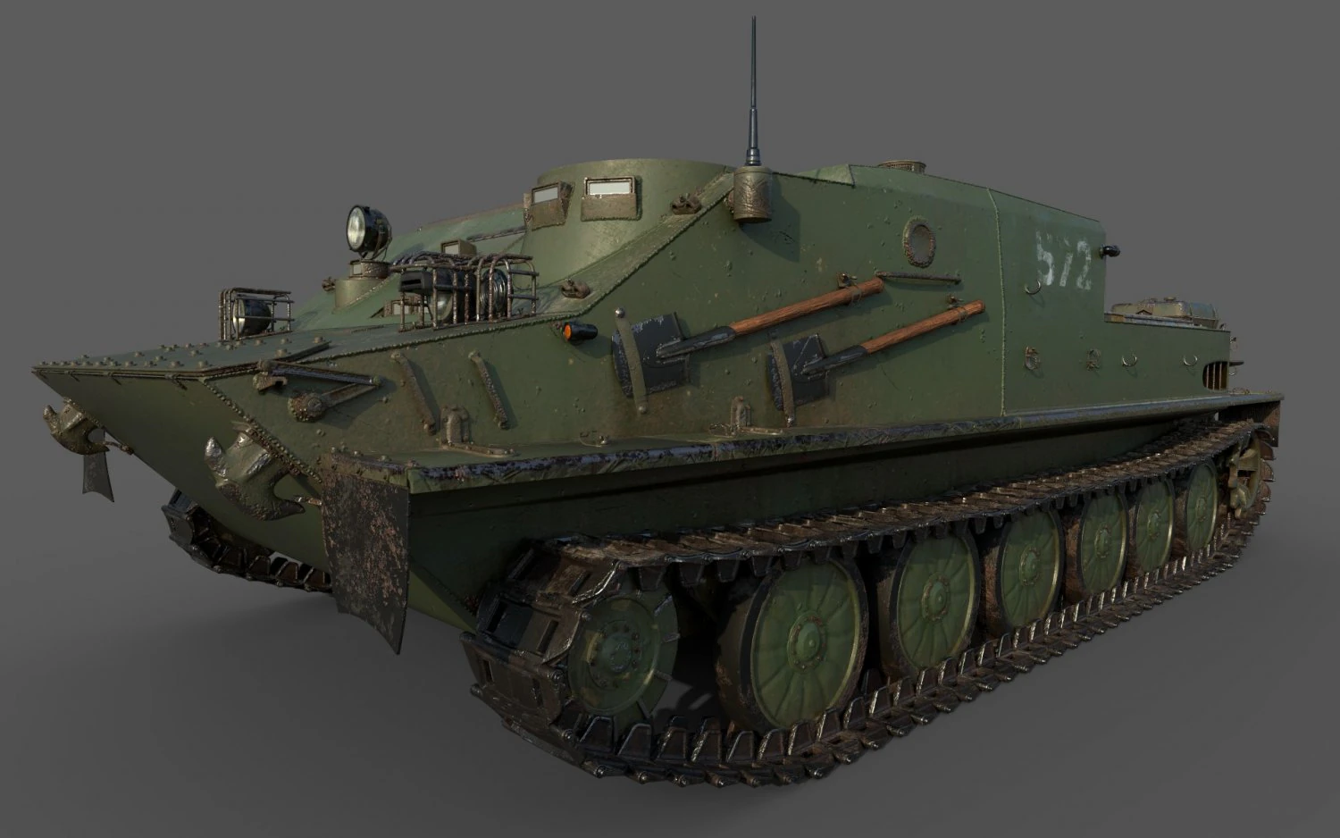 btr-50 3D Model .c4d .max .obj .3ds .fbx .stl .blend 