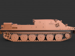 btr-50 3D Модель