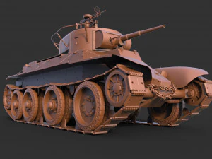 comandante bt-5 Modello 3D