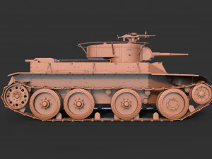 comandante bt-5 Modello 3D