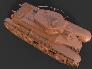 comandante bt-5 Modello 3D