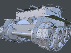 bt-5 comander 3D 模型