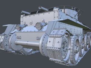 comandante bt-5 Modello 3D