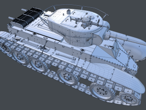 bt-5 comander 3D 模型