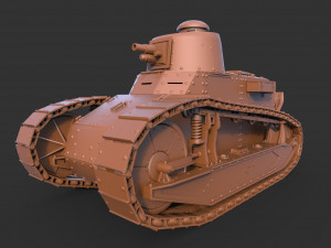 renault ft17 clean 3D Model
