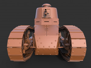 renault ft17 clean 3D Model