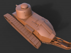 renault ft17 clean 3D Model