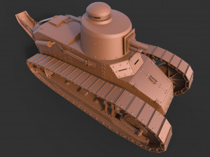 renault ft17 clean 3D Model