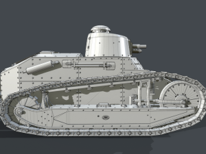 renault ft17 clean 3D Model