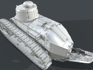 renault ft17 clean 3D Model