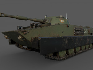 soviet tank pt 76 3D 모델