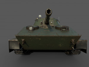 soviet tank pt 76 3D Model