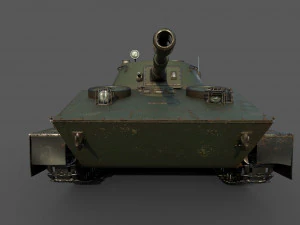 soviet tank pt 76 3D Model