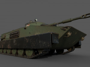 soviet tank pt 76 3D Model