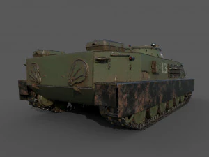 soviet tank pt 76 3D Model