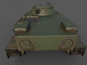 soviet tank pt 76 3D Model