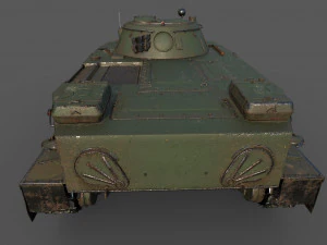 soviet tank pt 76 3D Model