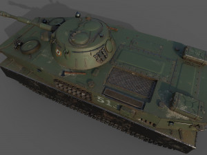 soviet tank pt 76 3D Model