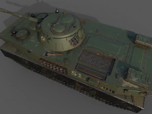 soviet tank pt 76 3D Model