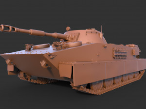 soviet tank pt 76 3D Model