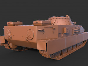 soviet tank pt 76 3D Model