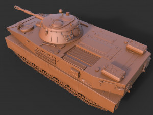 soviet tank pt 76 3D Model