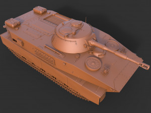 soviet tank pt 76 3D Model