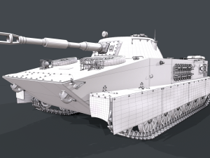 soviet tank pt 76 3D Model