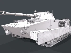 soviet tank pt 76 3D Model