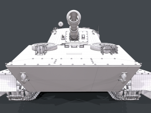 soviet tank pt 76 3D Model