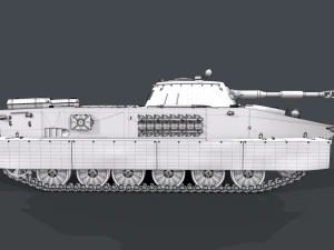 soviet tank pt 76 3D Model