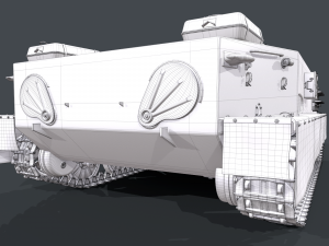 soviet tank pt 76 3D Model