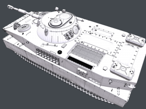 soviet tank pt 76 3D Model