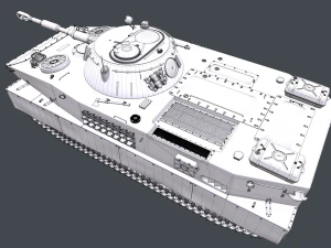 soviet tank pt 76 3D Model