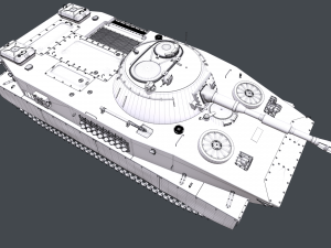 soviet tank pt 76 3D Model