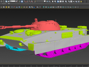 soviet tank pt 76 3D Model