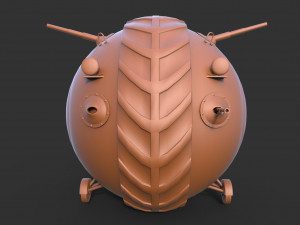 ball tank clean 3D 模型