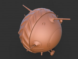 ball tank clean 3D 模型