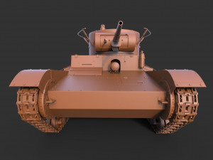 tank t-26 clean 3D 模型