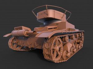 tank t-26 clean 3D 模型