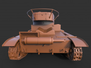 tank t-26 clean 3D 模型