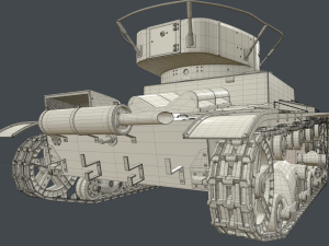 tank t-26 clean 3D 模型