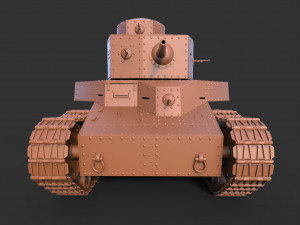 tank t-24 clean 3D Модель
