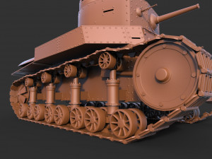 tank t-24 clean 3D Модель