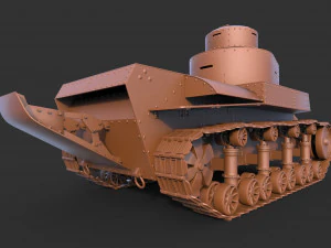 탱크 t-24 청소 3D 모델