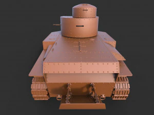 탱크 t-24 청소 3D 모델