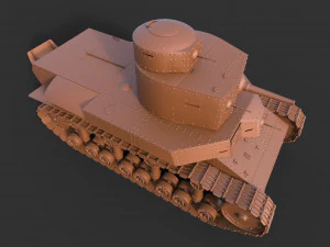 탱크 t-24 청소 3D 모델