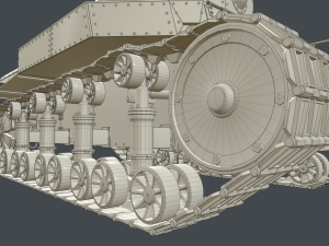 tank t-24 clean 3D Модель