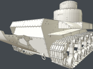 tank t-24 clean 3D Модель