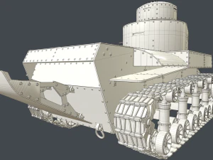탱크 t-24 청소 3D 모델